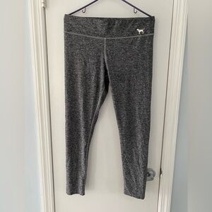 Victoria's Secret PINK YOGA Charcoal Heather Leggings